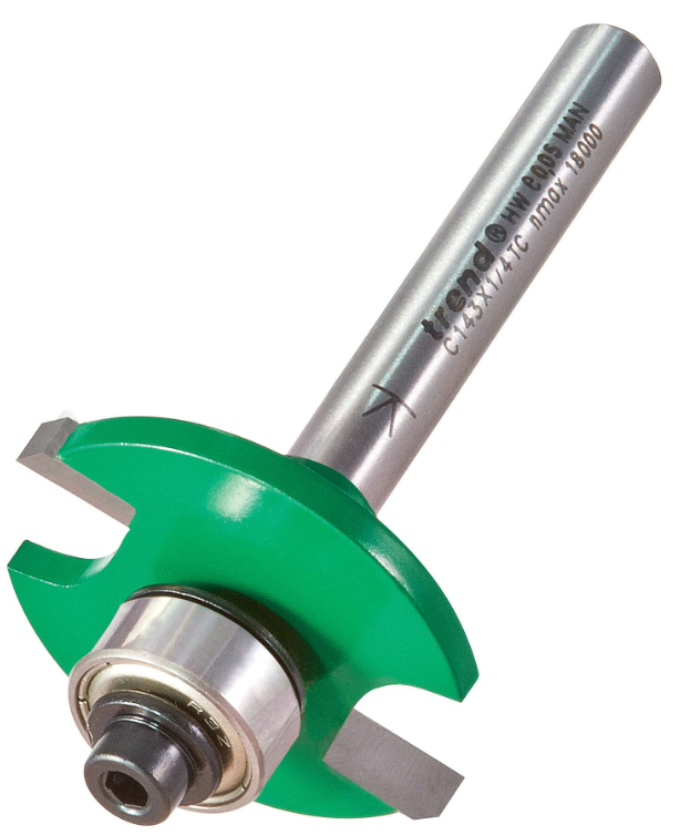 31.8mm DIA x 3.2mm CUT x 1/4" SHANK SLOTTING CUTTER TREND