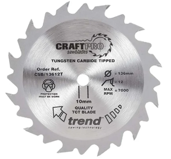 210mm x 36TH x 30mm BORE TCT SAW BLADE TREND