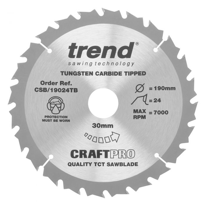 300mm x 24TH x 30mm BORE TCT SAW BLADE TREND