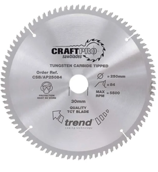 165mm x 48TH x 20mm BORE TCT SAW BLADE TREND