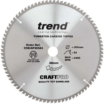 305mm x 84TH x 30mm BORE TCT SAW BLADE TREND