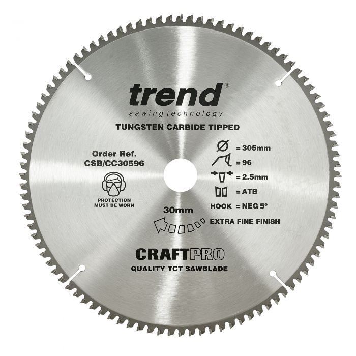 305mm x 96TH x 30mm BORE TCT SAW BLADE TREND
