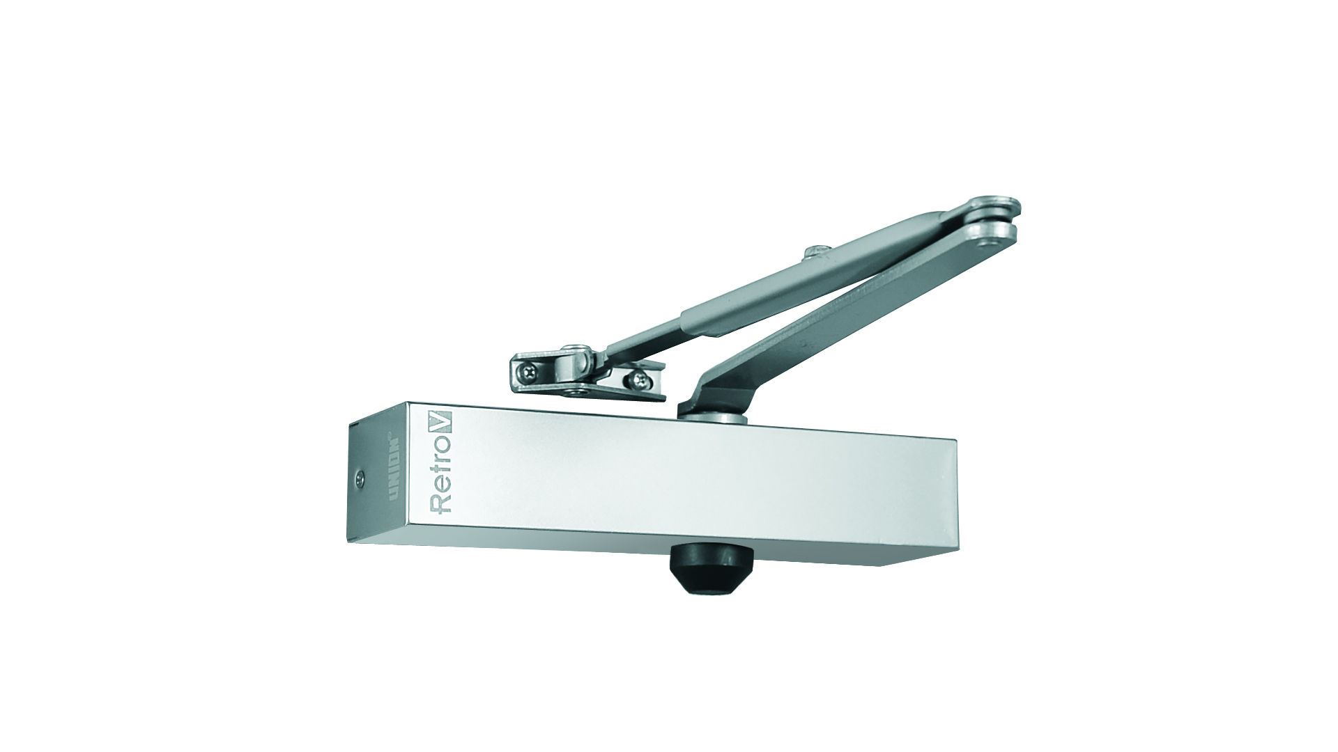 SIZE 3-4 RETRO V DOOR CLOSER SILVER UNION