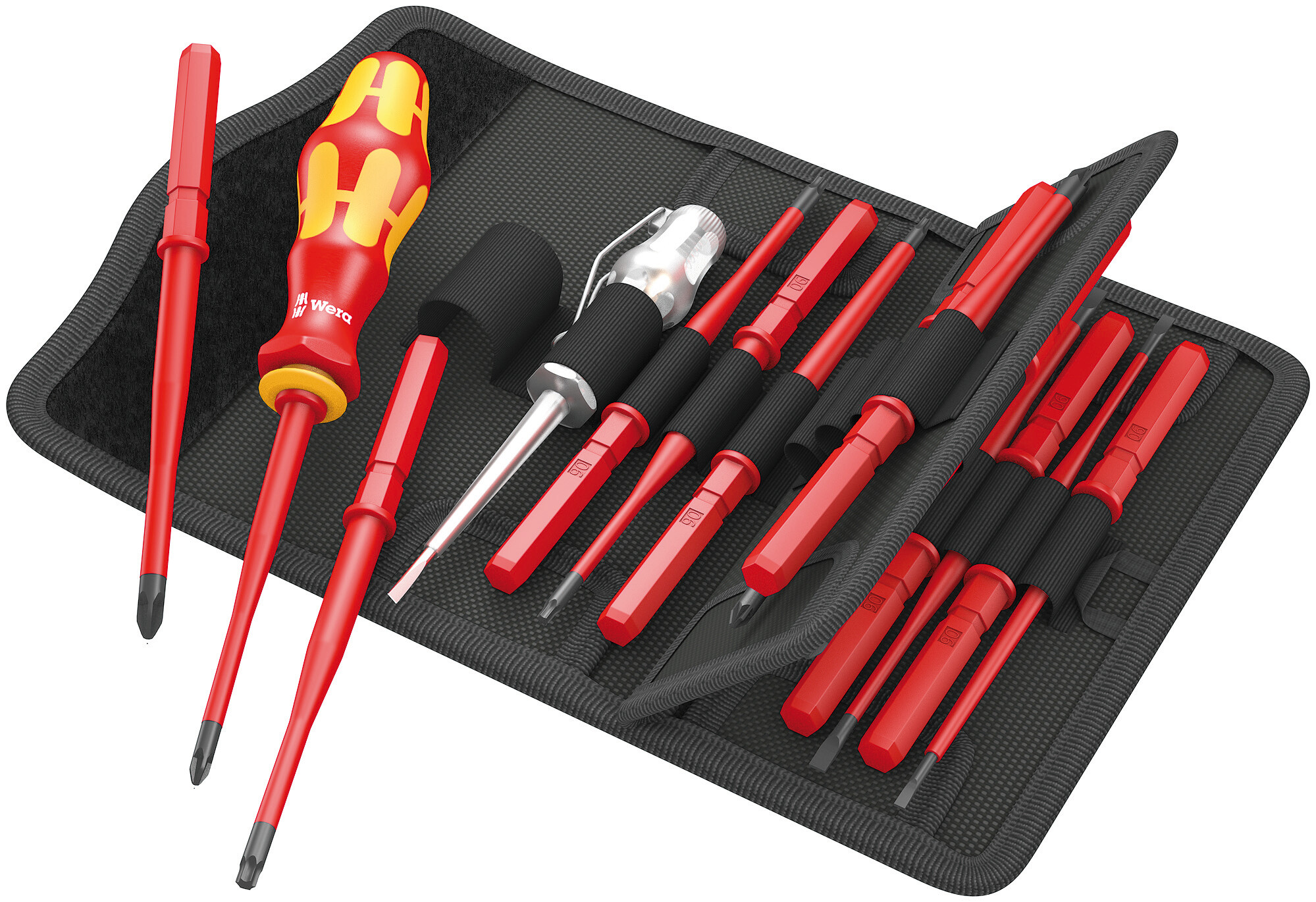 SCREWDRIVER SET VDE-INSULATED POZI PHILLIPS SLOTTED & TORX 16-PCE