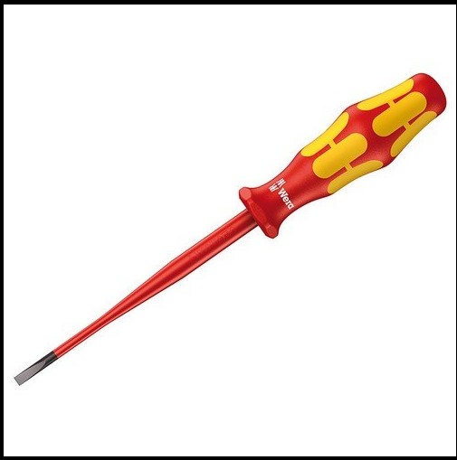 3.5mm x 100mm VDE-INSULATED SLOTTED SCREWDRIVER