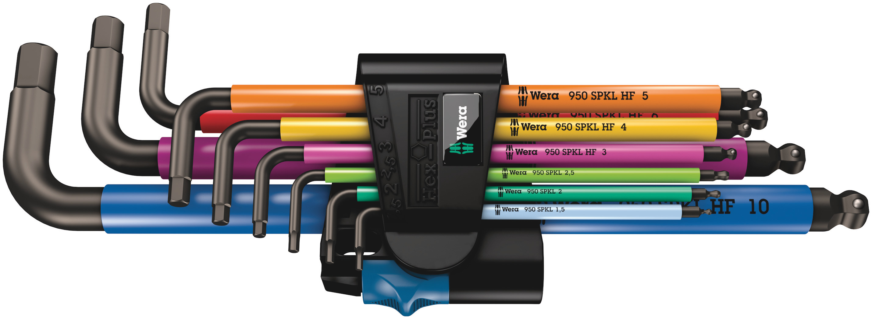 METRIC HEXAGON (ALLEN) KEY SET LONG BALL END 9-PCE