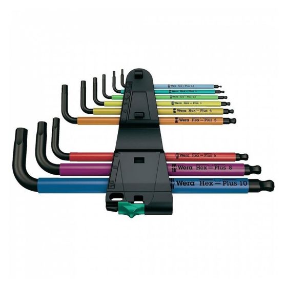 METRIC HEXAGON (ALLEN) KEY SET LONG BALL END 9-PCE