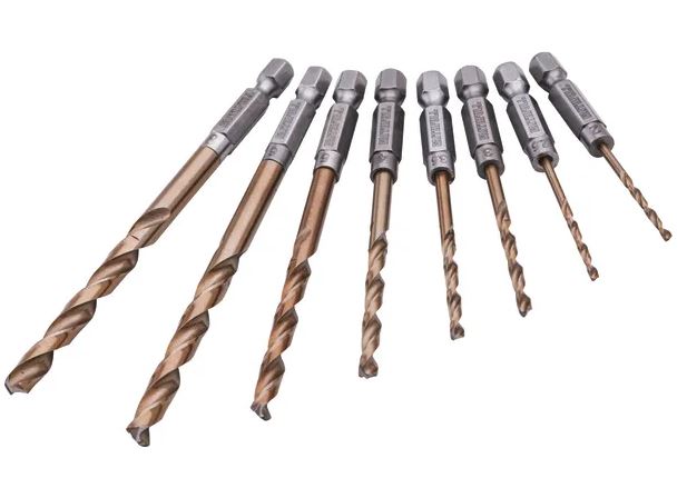 8 PIECE QUICK CHANGE IMPACT DRIVER DRILL SET FAITHFULL