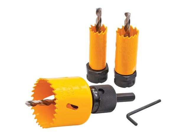 3 PIECE QUICK CHANGE HOLESAW SET FAITHFULL