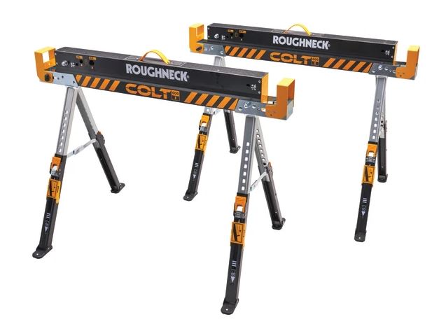 COLT FOLDING STEEL SAWHORSE TWIN PACK ROUGHNECK