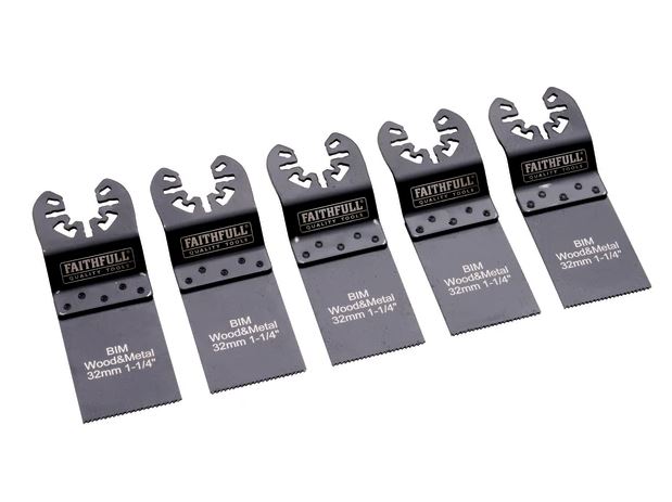 5 PIECE MULTI TOOL BLADE SET FAITHFULL