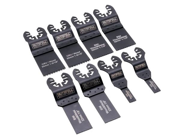 8 PIECE MULTI TOOL BLADE SET FAITHFULL