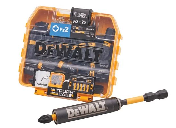 PZ2 SCREWDRIVER BIT PACK AND BIT HOLDER SET DEWALT